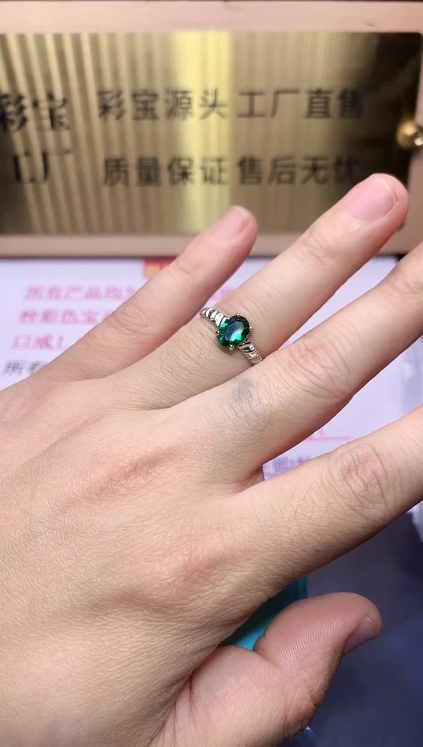 【闪购商品】碧玺戒指银S925镶嵌.....