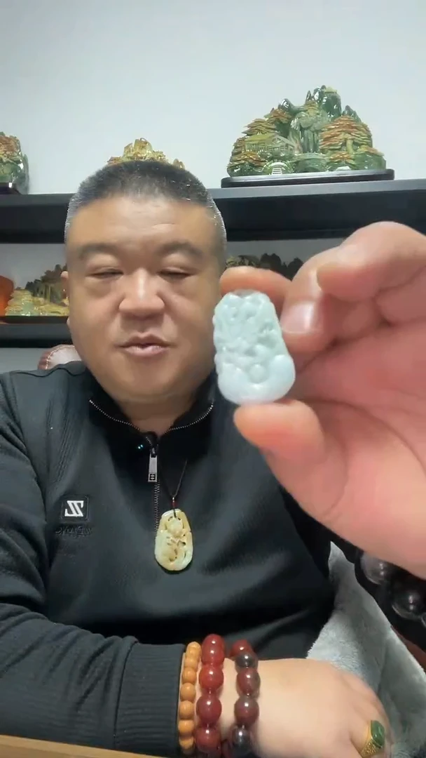 吊坠(赠链)未镶嵌翡翠精品龙牌吊坠