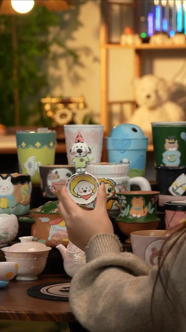 杯子瓷A226景德镇原创手工陶瓷