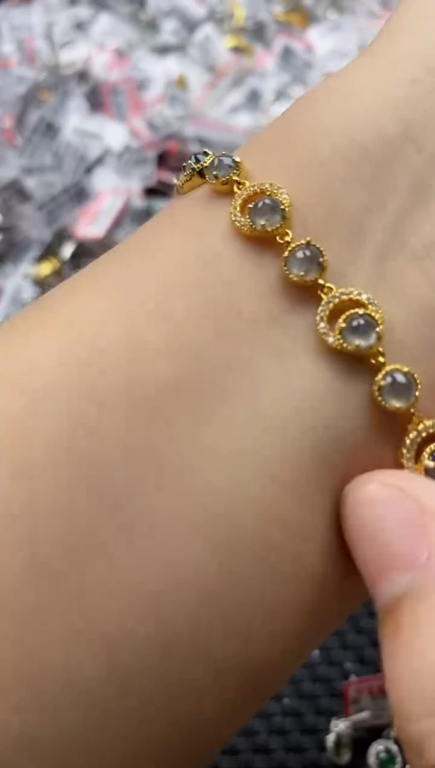 翡翠戒指银S925镶嵌4444   9