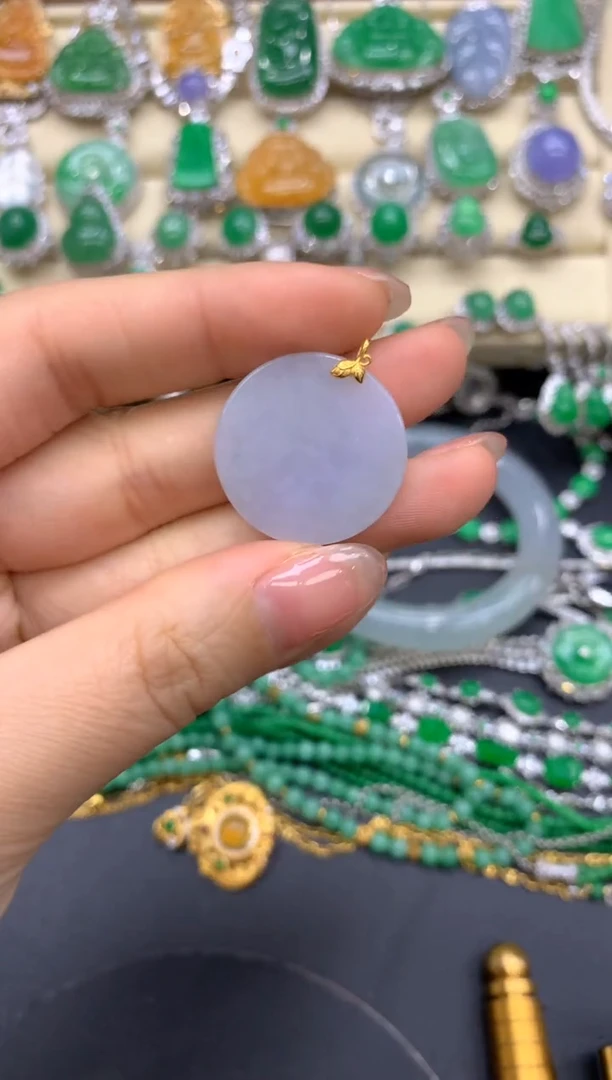 【闪购商品】翡翠颈饰18K金镶嵌241-中国好珍宝