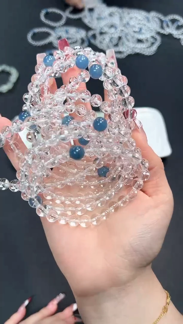 【闪购商品】水晶手串未镶嵌46j多样性发其一/1条默认微瑕