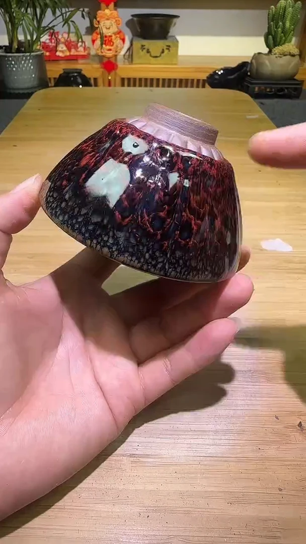 茶盏正品茶盏88888888火麒麟葵口