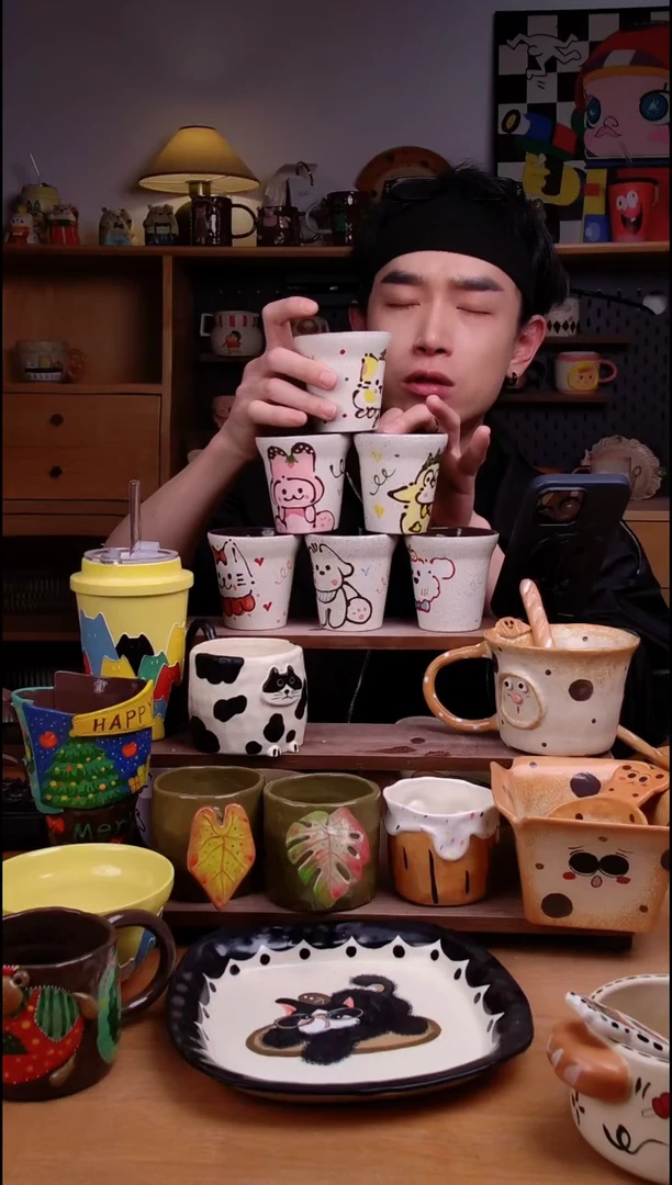杯子陶6款不定向发货1只！景德镇设计师款陶瓷