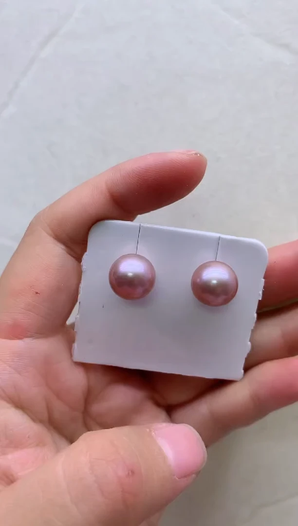 【闪购商品】淡水珍珠耳钉银S925镶嵌淡水珍珠耳钉