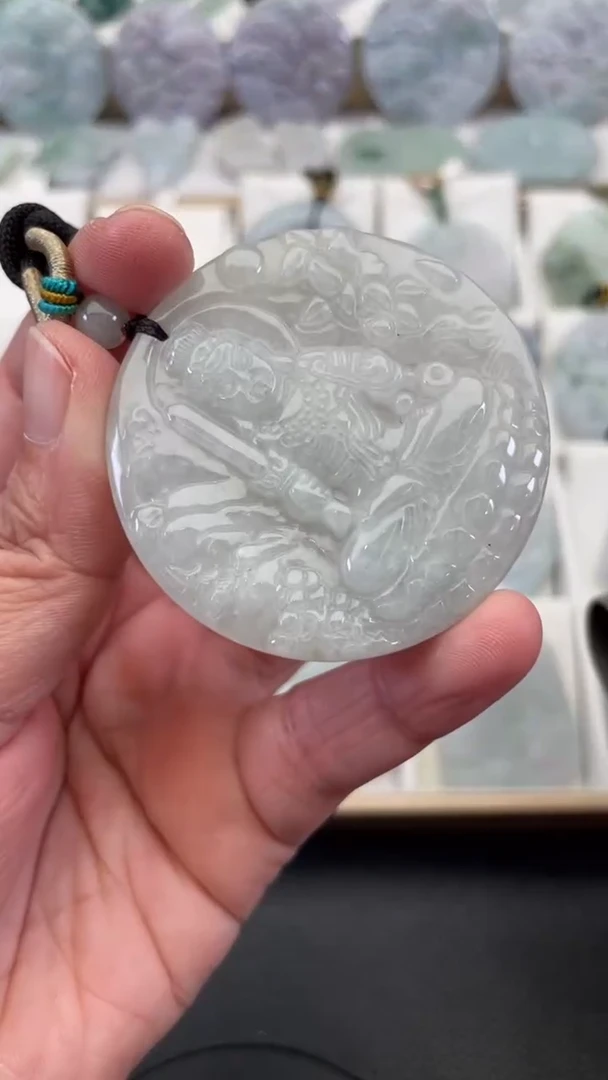 颈饰未镶嵌翡翠天然缅甸翡翠A货191