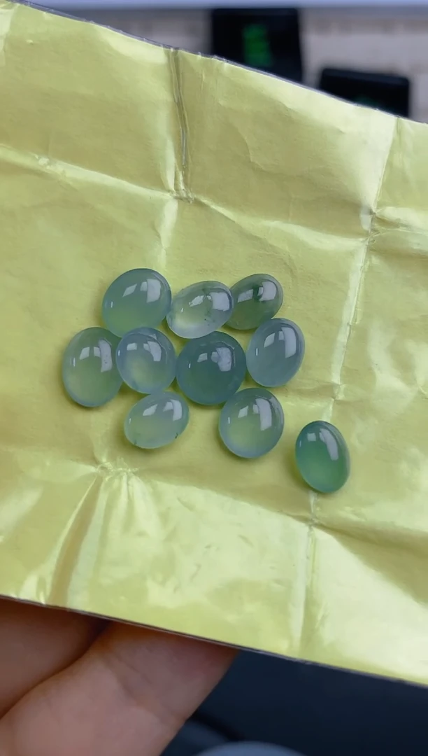 定制翡翠未镶嵌天然翡翠蛋面29