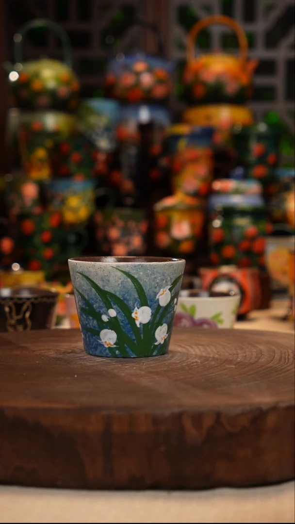 陶瓷油画手绘釉下彩