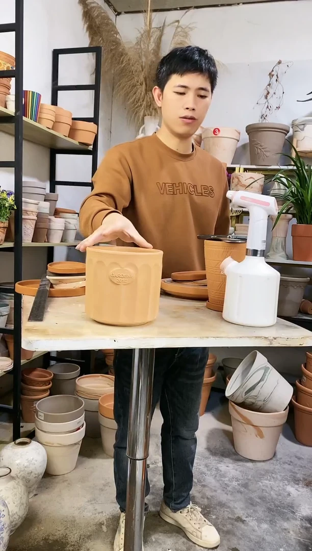 【闪购商品】红陶16*16红陶直筒罗马柱 1盆无托