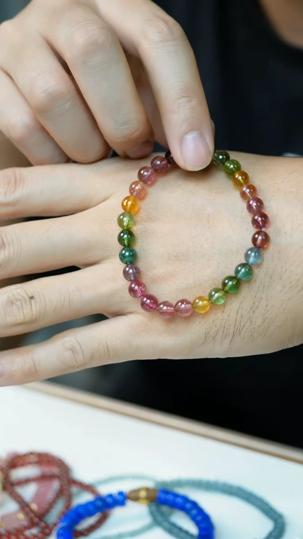 未镶嵌手串碧玺84号-6.5mm手串/GG/9