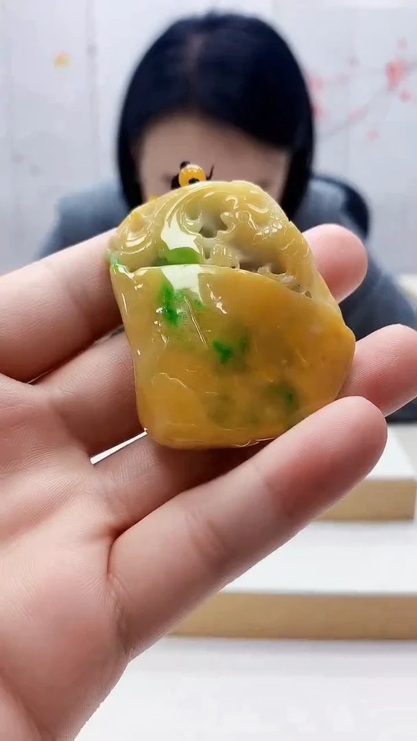 未镶嵌定制翡翠5155ty-毛货挂件23