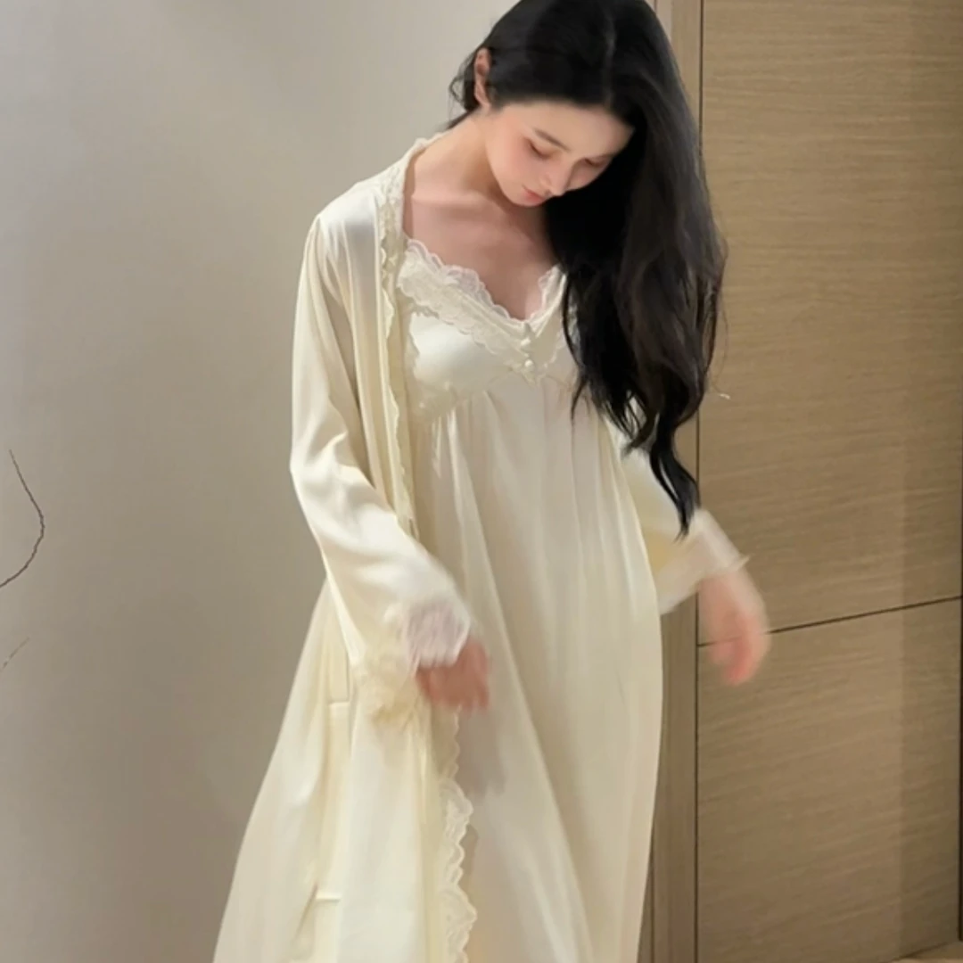 〈凝香〉性感纯欲风蕾丝花边吊带睡裙宫廷风睡衣女