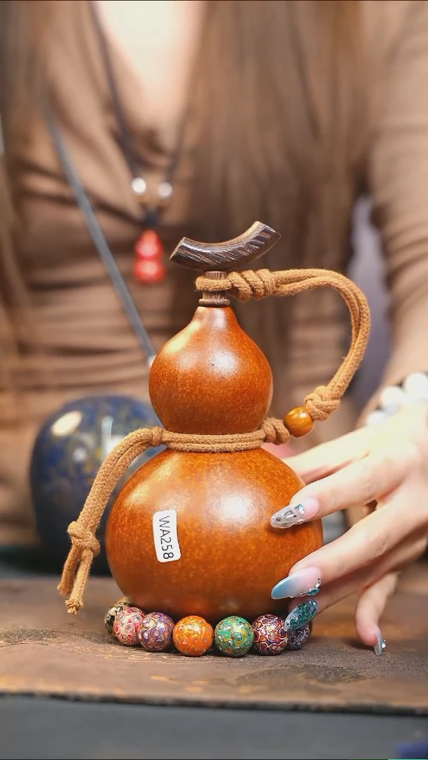 【闪购商品】WA258大漆酒葫芦不包手串及旋转底座