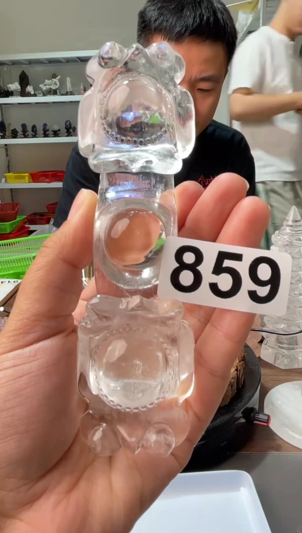 未镶嵌大型摆件（非配饰）水晶白水晶如意859