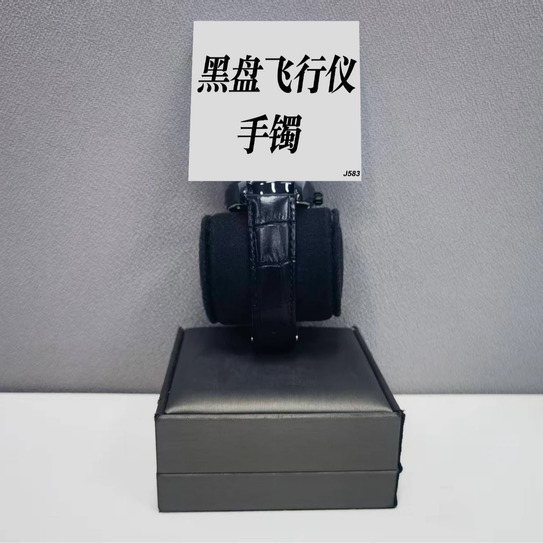 钛钢手镯 W黑盘飞行仪手镯 ZF-J570