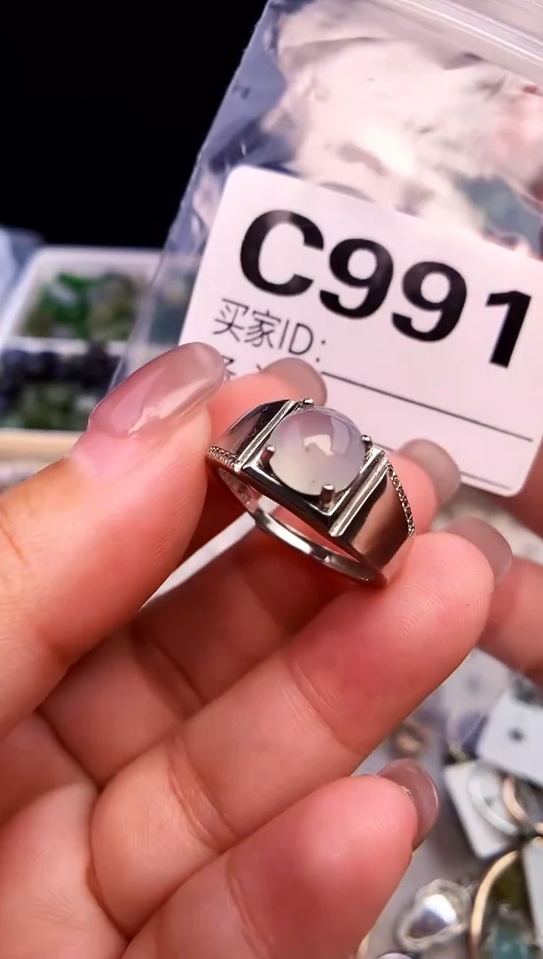 吊坠(不含链)银S925镶嵌翡翠1