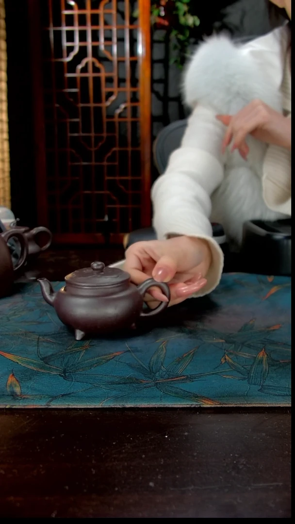 茶壶紫砂料石红全手工