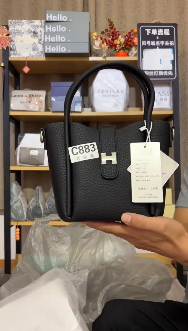 小牛剖层皮革老张家女包883