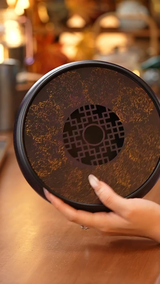 老铁漆器盛水壶承/紫金/