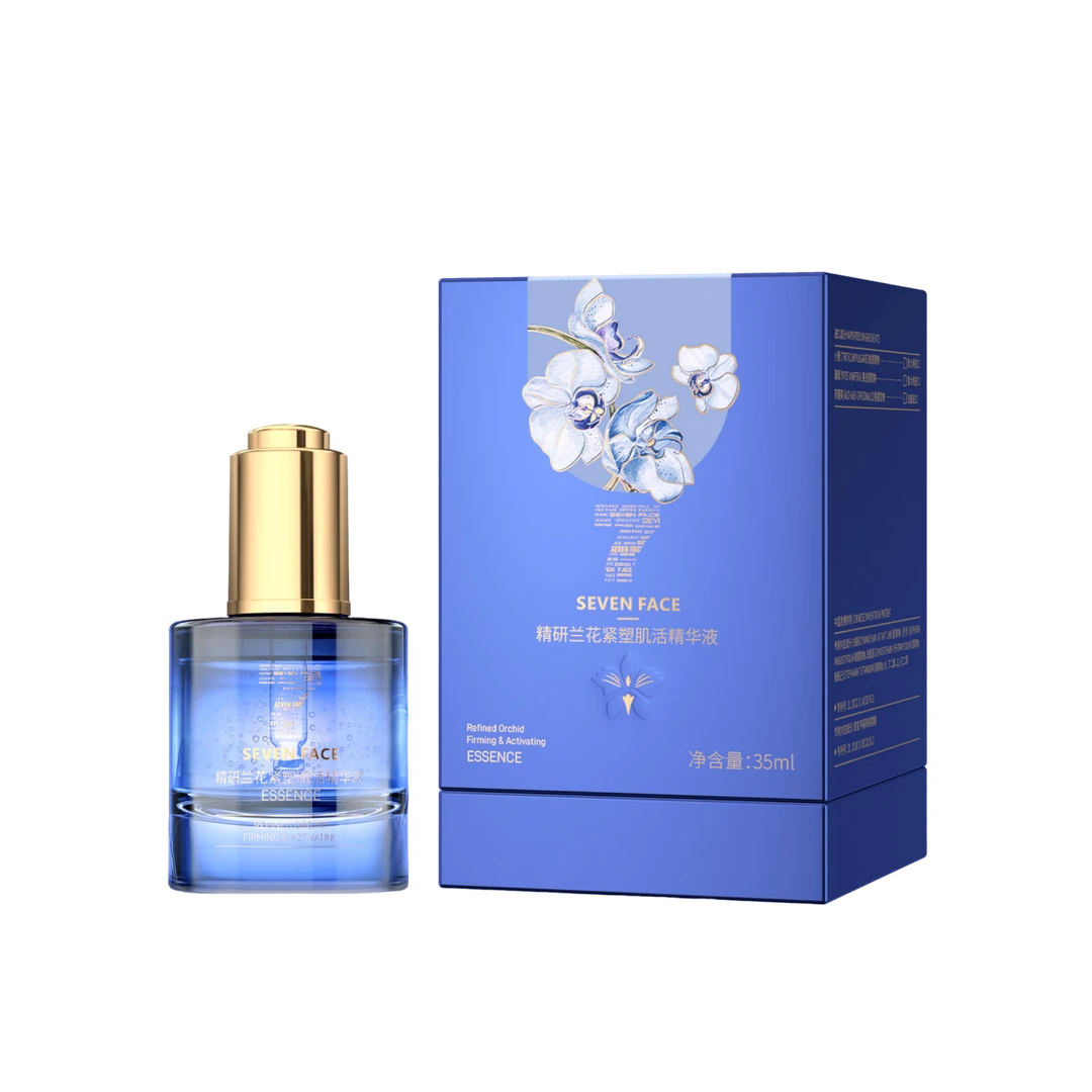 SEVEN FACE精研兰花紧塑肌活精华液舒缓修护补水精华液强韧屏障