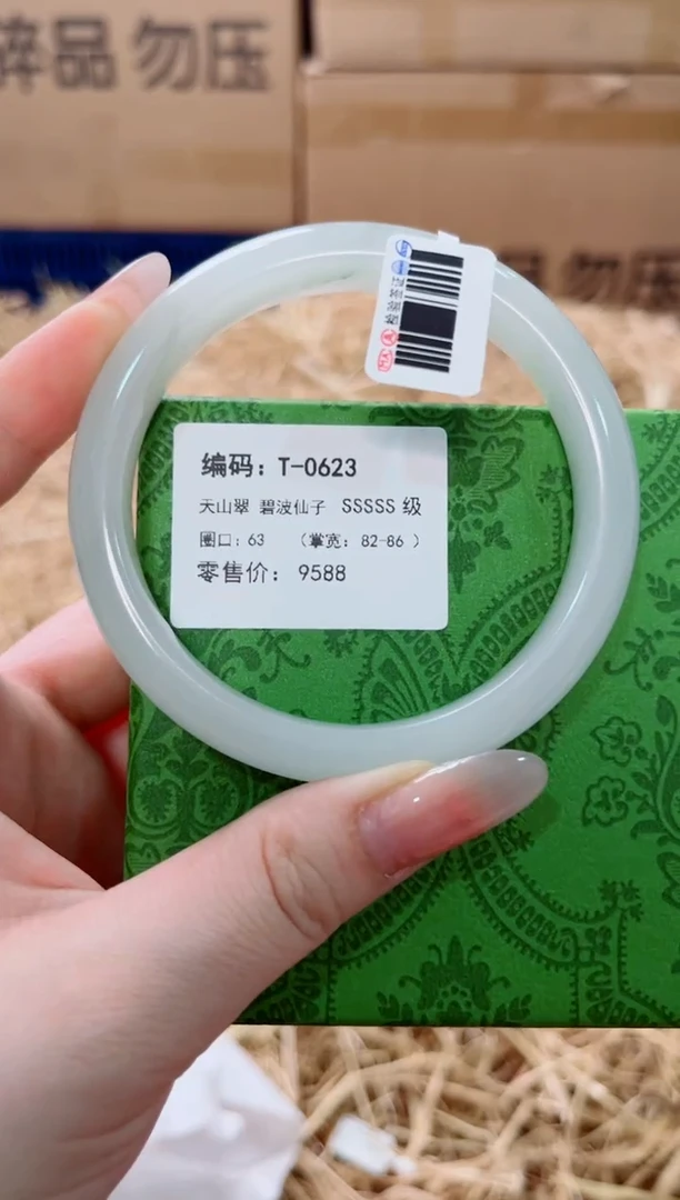 未镶嵌手镯石英质玉T-0623
