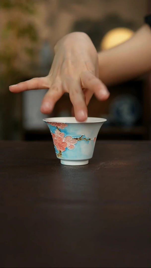 景德镇陶瓷杯碗柴烧多人
