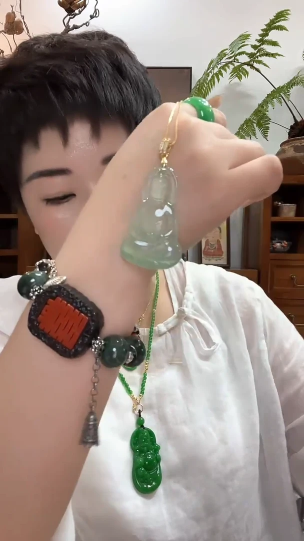 吊坠(赠链)合金翡翠364