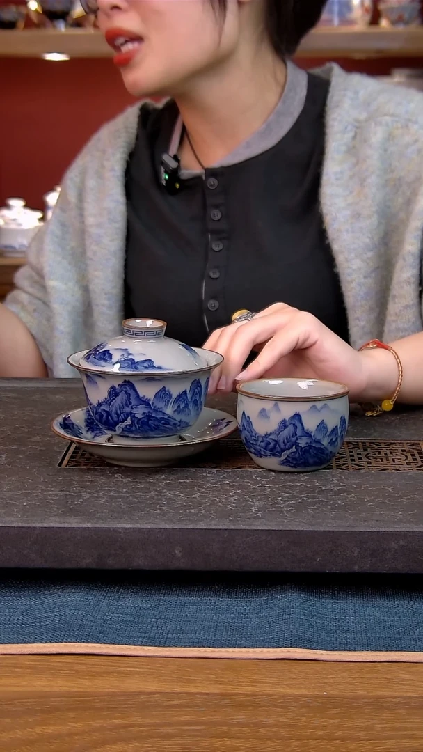简装家用款2件套 老陶泥开片纹陶瓷茶具