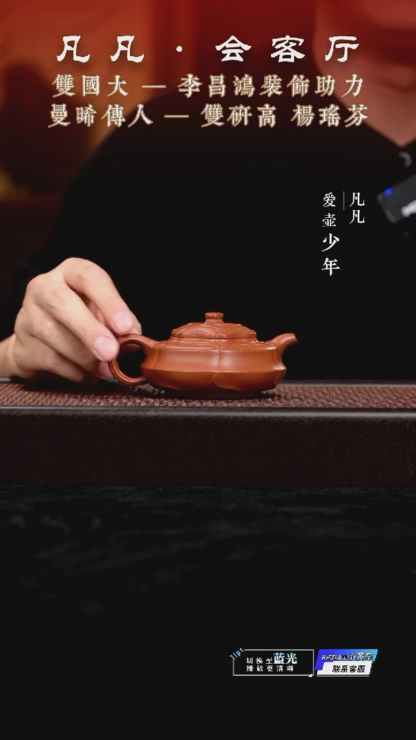 茶壶紫砂凡凡会客厅 紫砂壶16 田园居士朱泥145cc