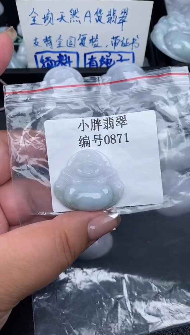 翡翠未镶嵌颈饰缅甸天然A货翡翠0871