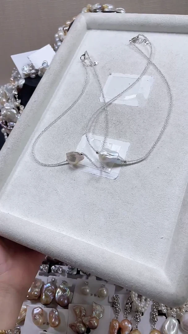 未镶嵌项链淡水珍珠【纯恬饰品】（多样性发货发一）