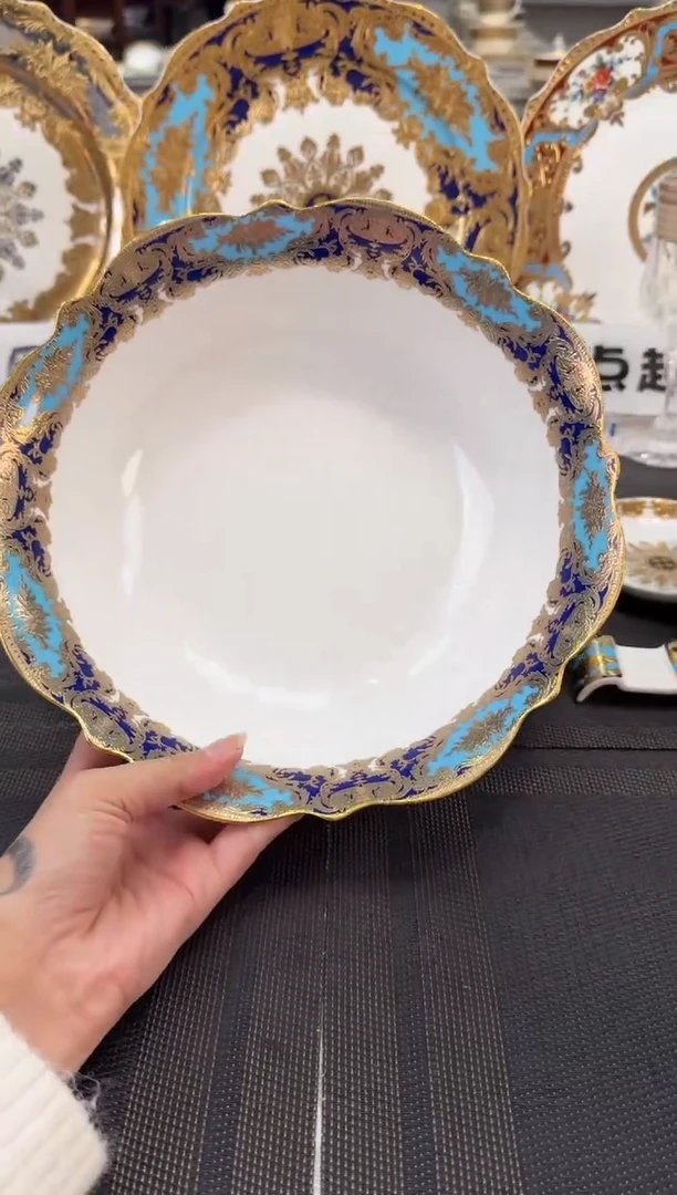 瓷片真**香9英寸汤碗 正品 4个