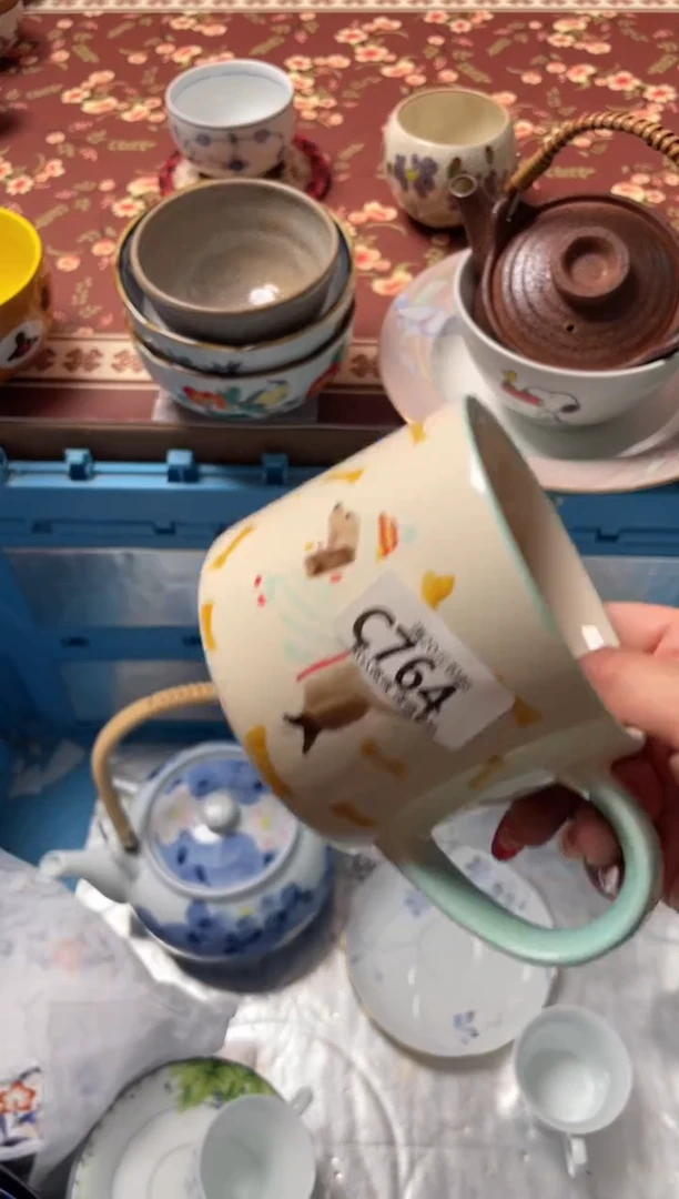 瓷片绿*瓷器瓷器C764
