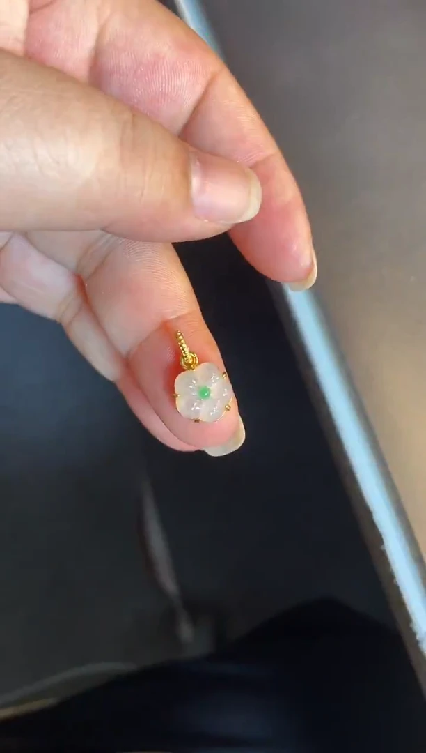 吊坠(不含链)银S925镶嵌翡翠1