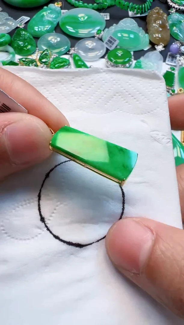 【闪购商品】定制翡翠18K金镶嵌1280元