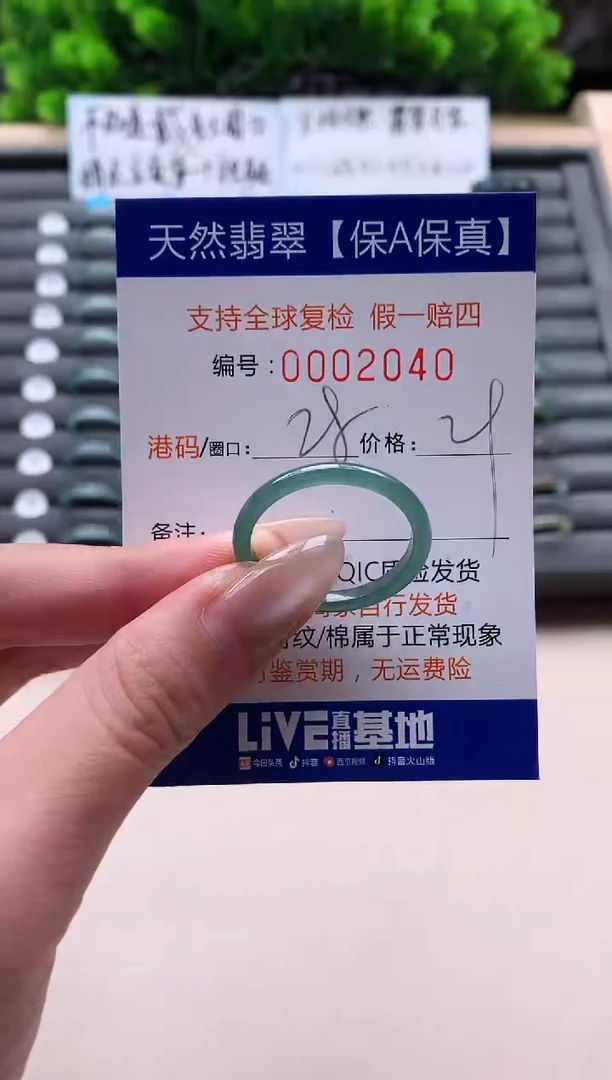 未镶嵌戒指翡翠天然  2040
