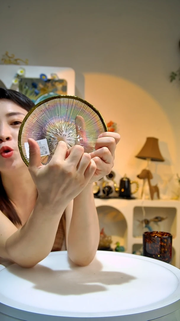 4只高颜值炫彩金边盘