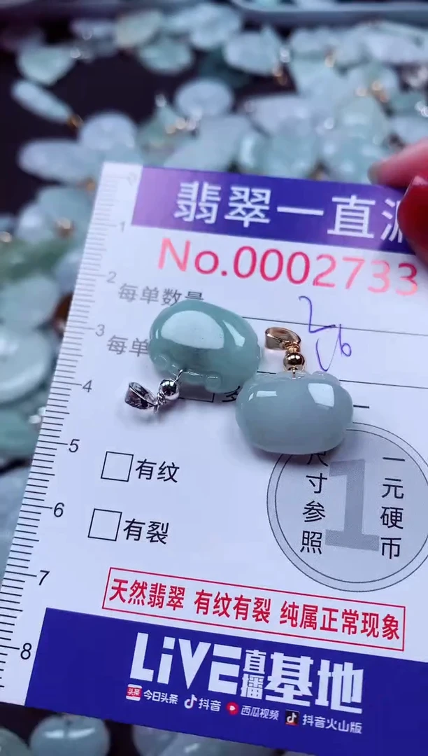 吊坠(不含链)未镶嵌翡翠2733
