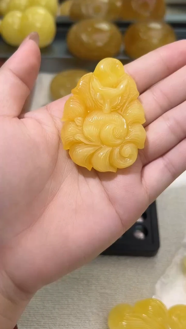 裸石琥珀未镶嵌琥珀蜜蜡吊坠