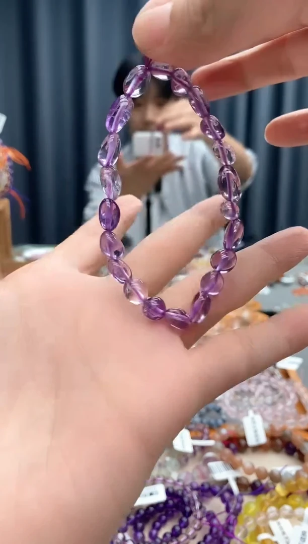 水晶手链未镶嵌紫水晶蛋面