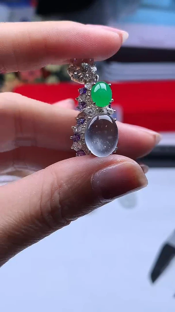 散珠翡翠缅甸A货+证书