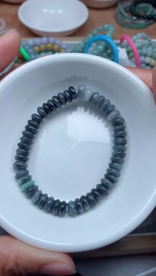 【闪购商品】翡翠手链未镶嵌卡4x8