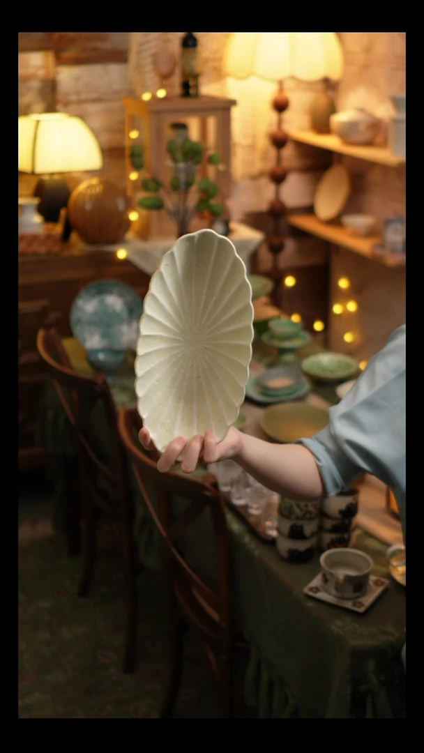 瓷片雾里工作室 盘1个