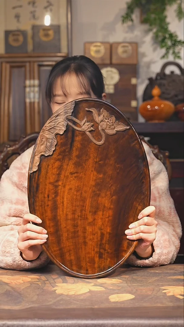金丝楠小叶桢楠【52】纯手工 整板整雕 重工干料茶盘