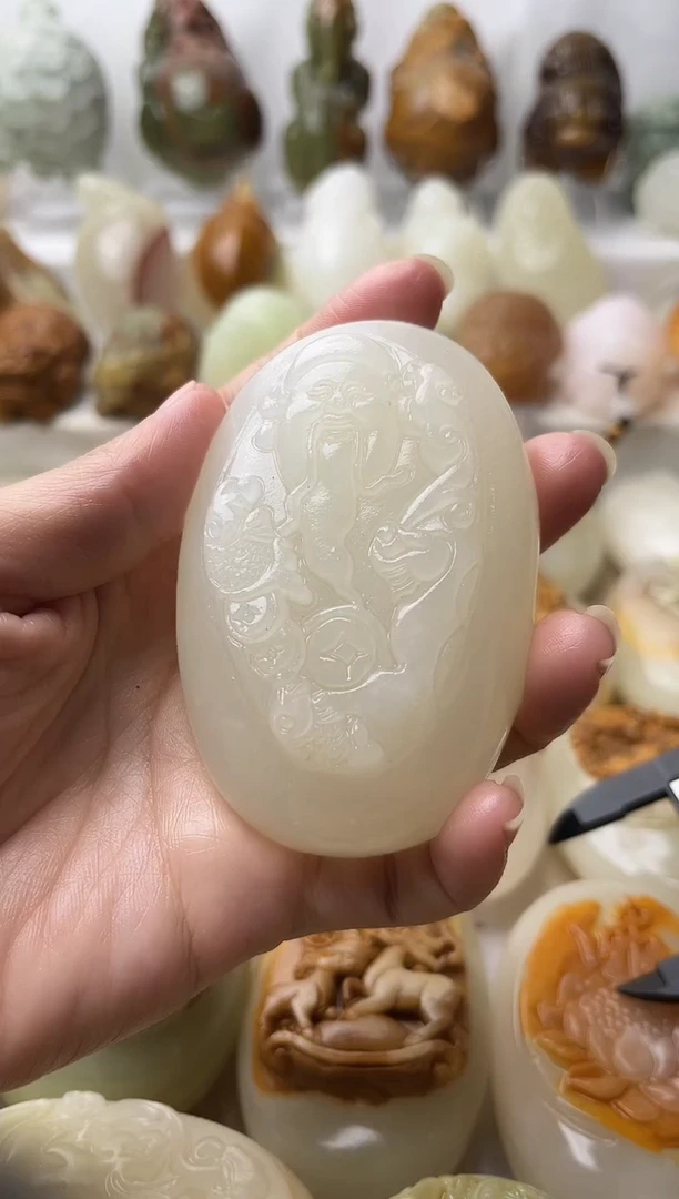 石材方解石棉纹正常不退换财神