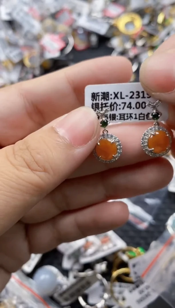 翡翠戒指银S925镶嵌1616     8