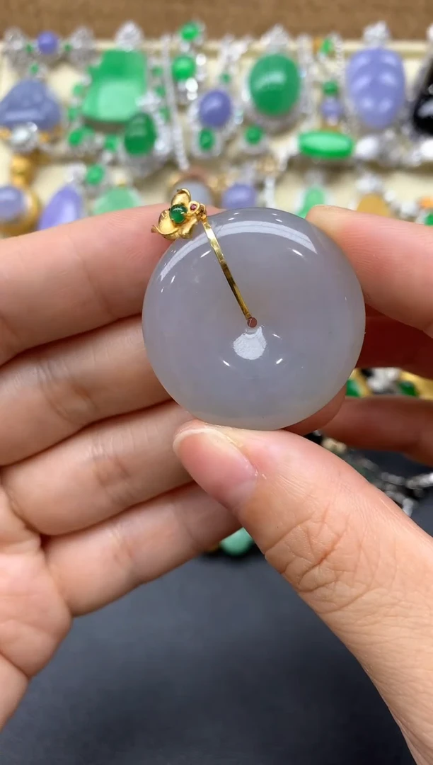 【闪购商品】翡翠颈饰18K金镶嵌165-中国好珍宝