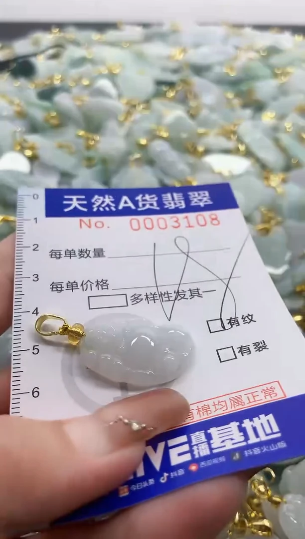 颈饰未镶嵌翡翠天然A货翡翠