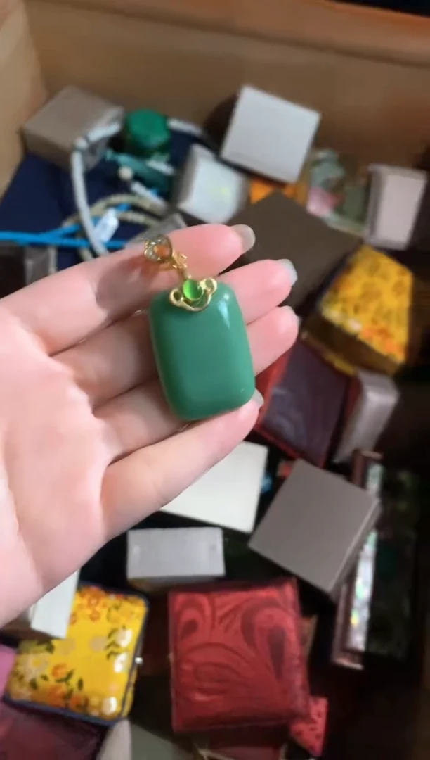 和田玉（碧玉）未镶嵌颈饰永玉阁精品专属摆件