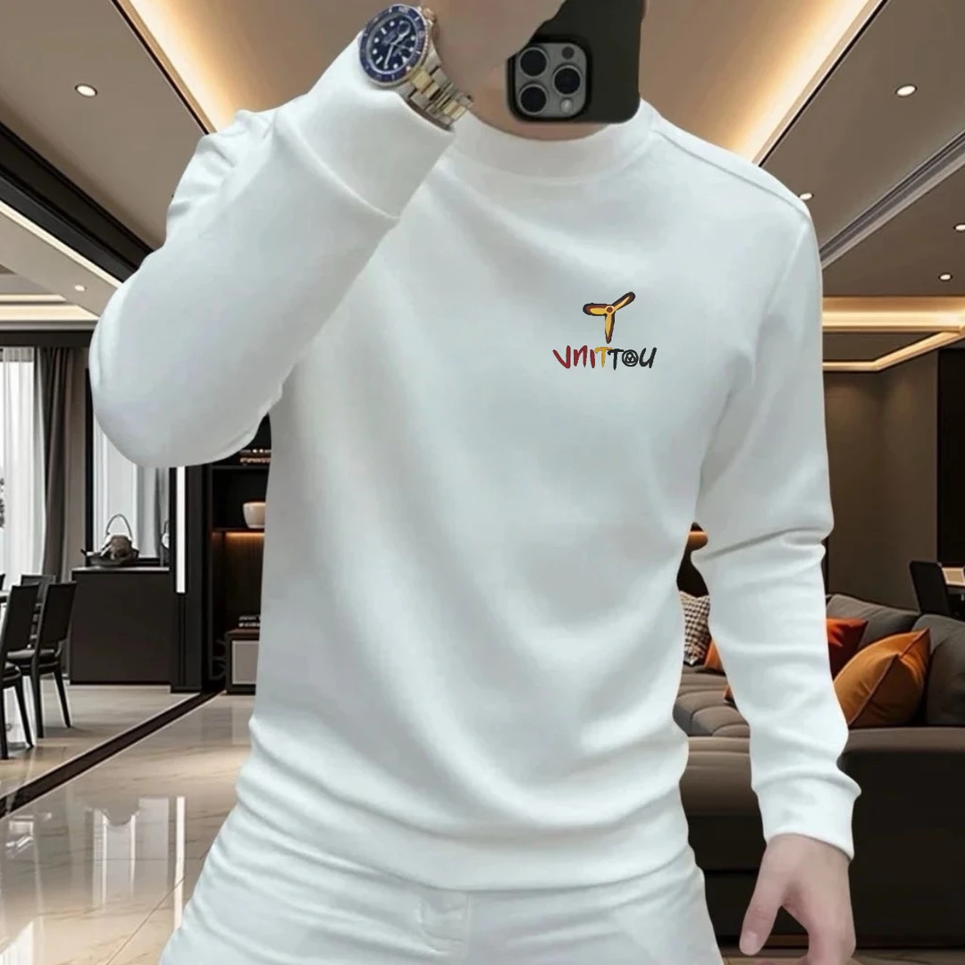 男士秋冬新款潮牌ins休闲百搭印花圆领套头卫衣网红长袖男女同款